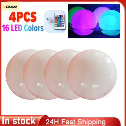 1-10PCS Floating Pool Lights with 16 Colors Waterproof Outdoor Swimming Underwater Pool Lights Ball for Swimming Pool Light