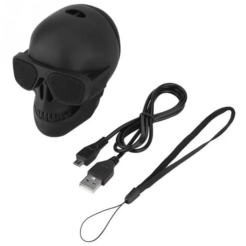 Portable Mini-Skull Speakers Little Skull Wireless Bluetooth Cartoon Bones Ghost Head Small Compatible 5W Hd Stereo Woofer Music