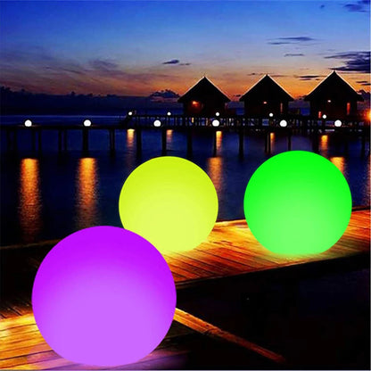 1-10PCS Floating Pool Lights with 16 Colors Waterproof Outdoor Swimming Underwater Pool Lights Ball for Swimming Pool Light